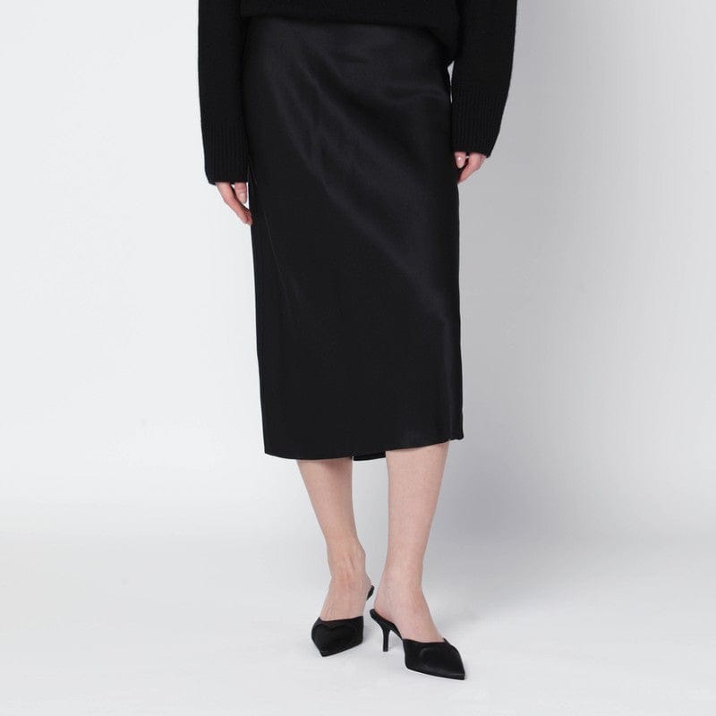 Skirts ANINE BING - Black silk Bar midi skirt - M Brand