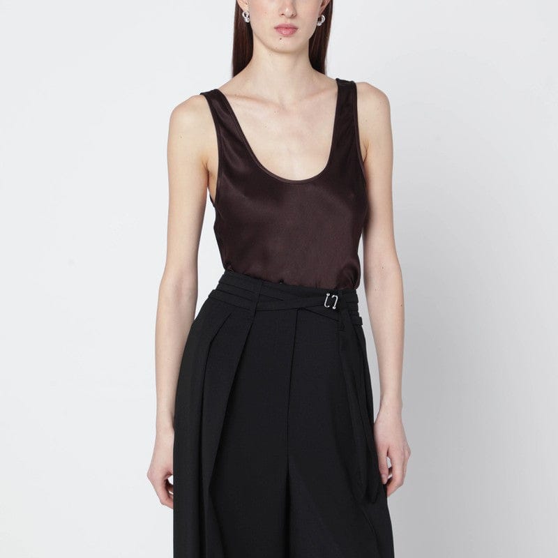 Shirts & Tops ANINE BING - Brown Lea silk top - M Brand