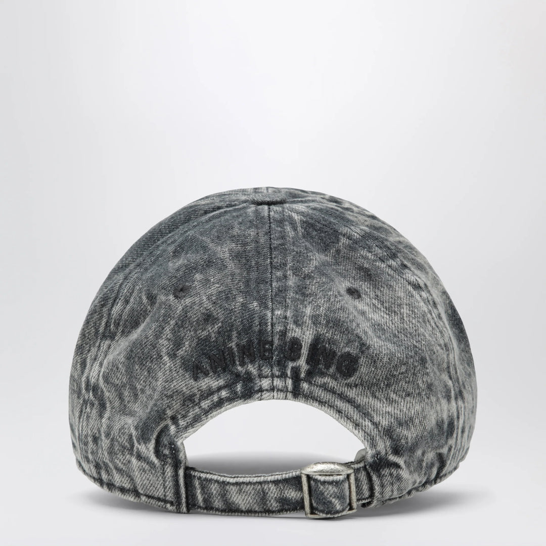 ANINE BING - Jeremy baseball cap in washed-effect grey