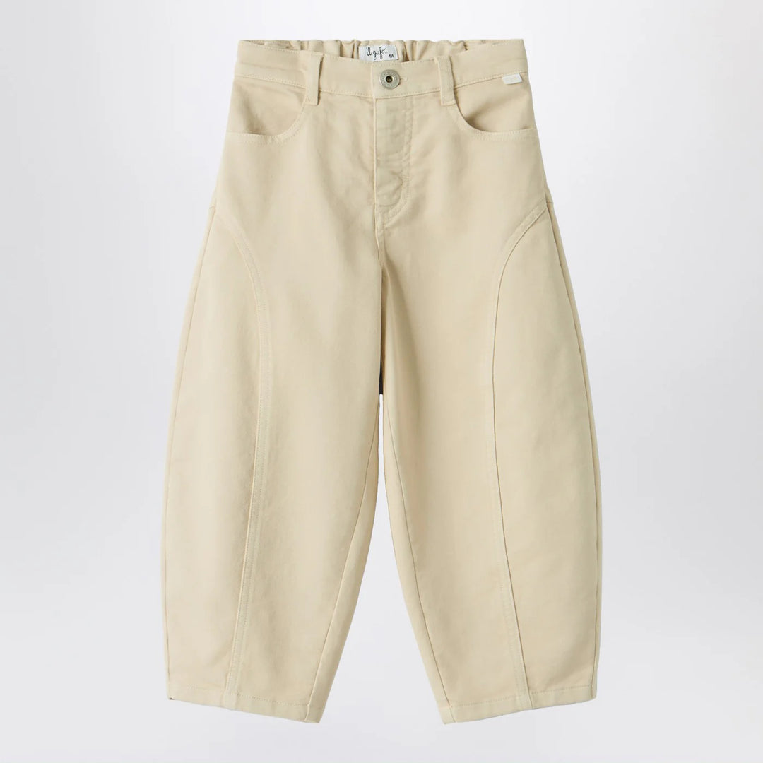 Il Gufo - Carrot pants in stretch gabardine