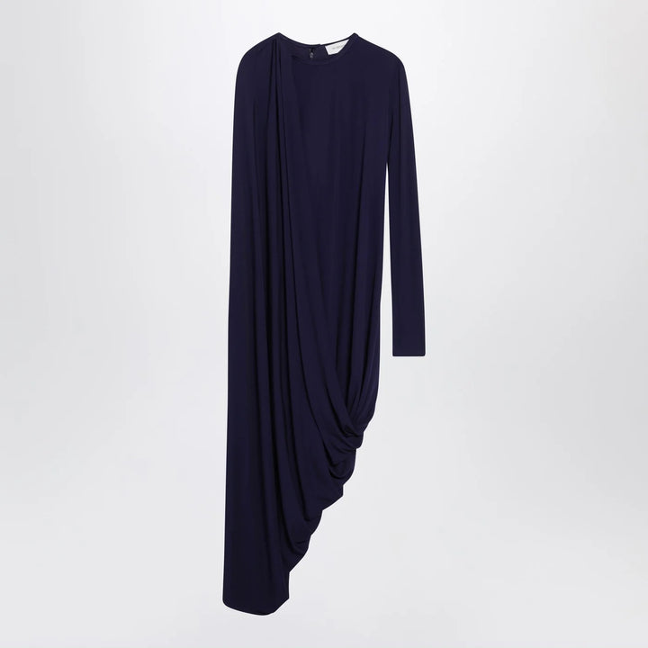 Sportmax - Dark purple draped asymmetric dress