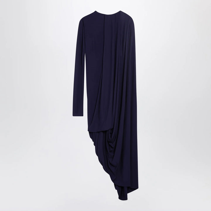 Sportmax - Dark purple draped asymmetric dress