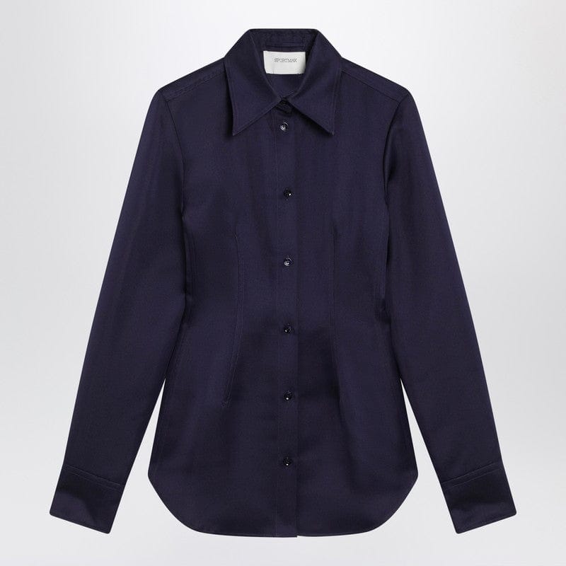 Shirts & Tops Sportmax - Dark purple fitted shirt - 42 IT Brand