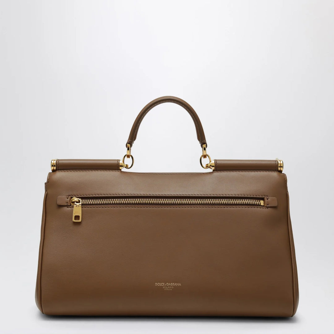 Dolce&amp;Gabbana - My Sicily top handle bag in caramel leather