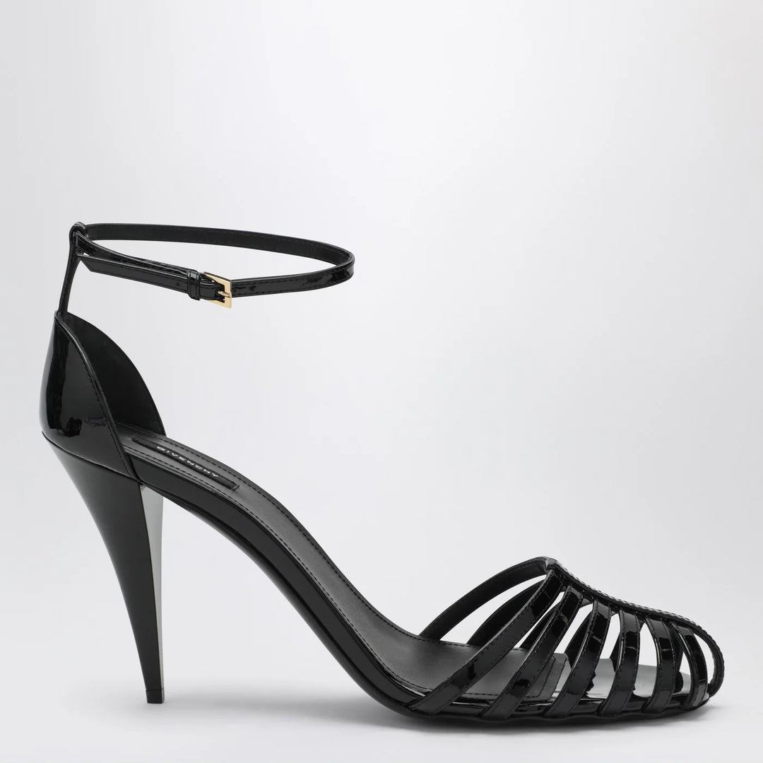 Givenchy - Patent Leather Cage Heeled Sandals