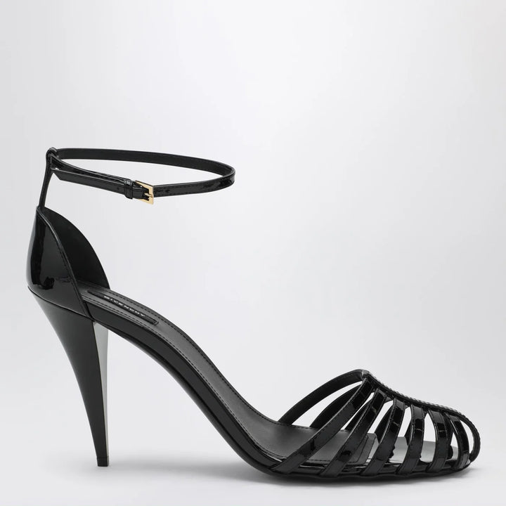 Givenchy - Patent Leather Cage Heeled Sandals