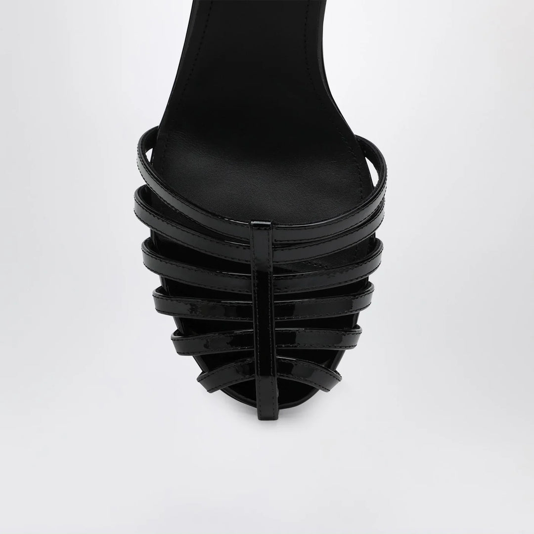 Givenchy - Patent Leather Cage Heeled Sandals