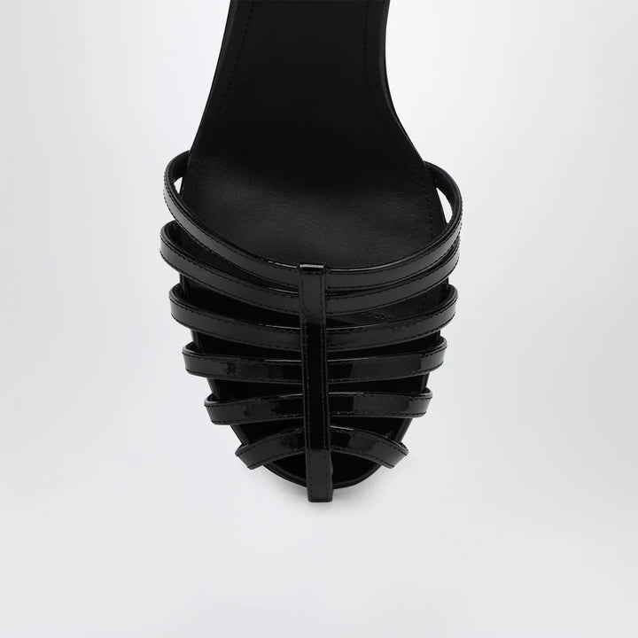 Givenchy - Patent Leather Cage Heeled Sandals