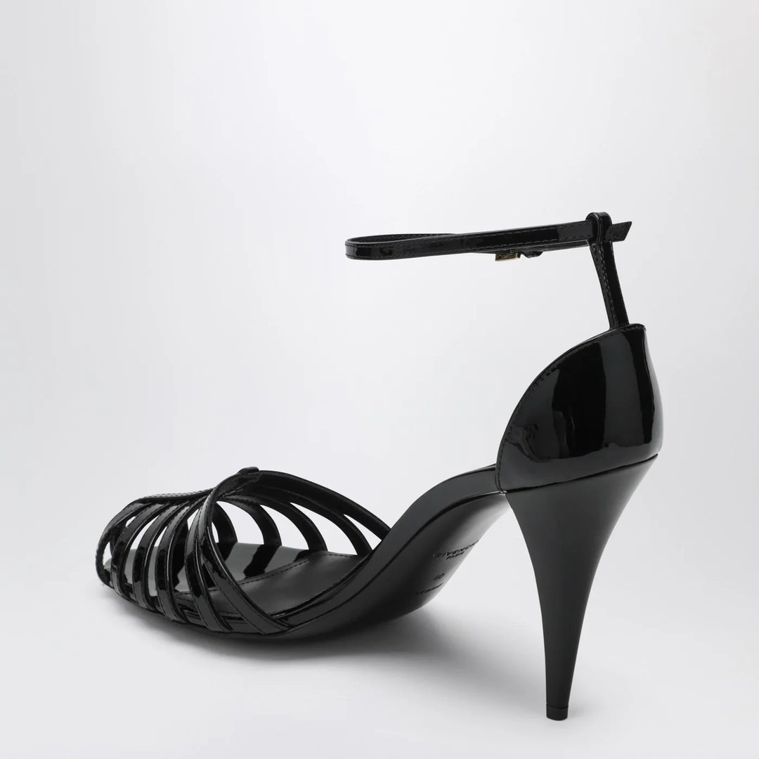 Givenchy - Patent Leather Cage Heeled Sandals