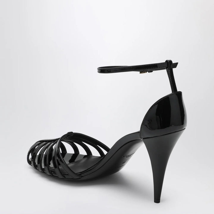 Givenchy - Patent Leather Cage Heeled Sandals