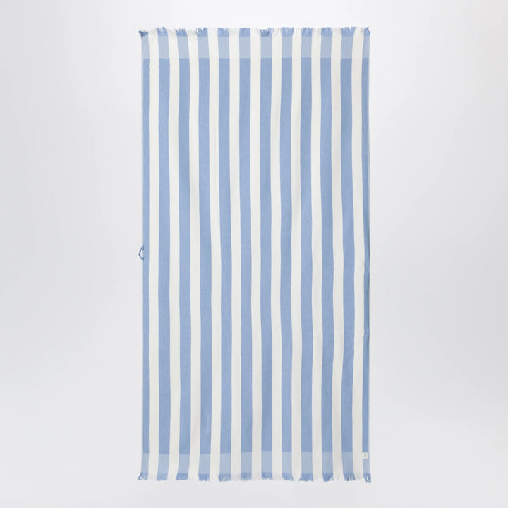 Tekla - Light blue/white striped beach towel