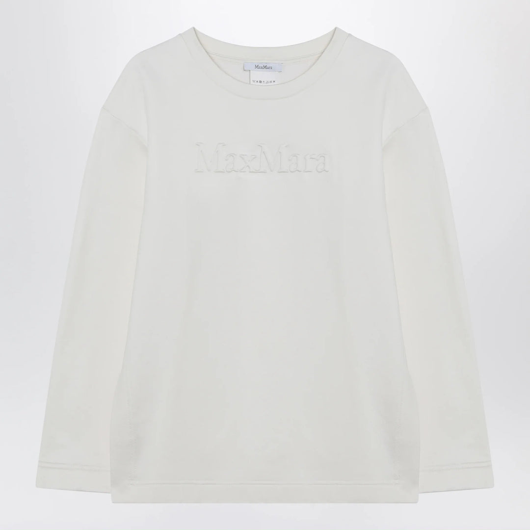 Max Mara - White sweatshirt in silk blend