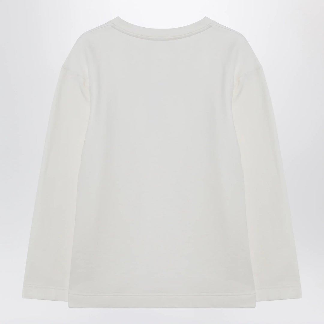 Max Mara - White sweatshirt in silk blend