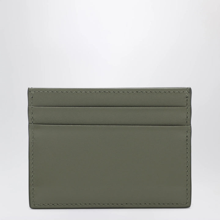 Dolce&amp;Gabbana - Military green plongé leather card holder