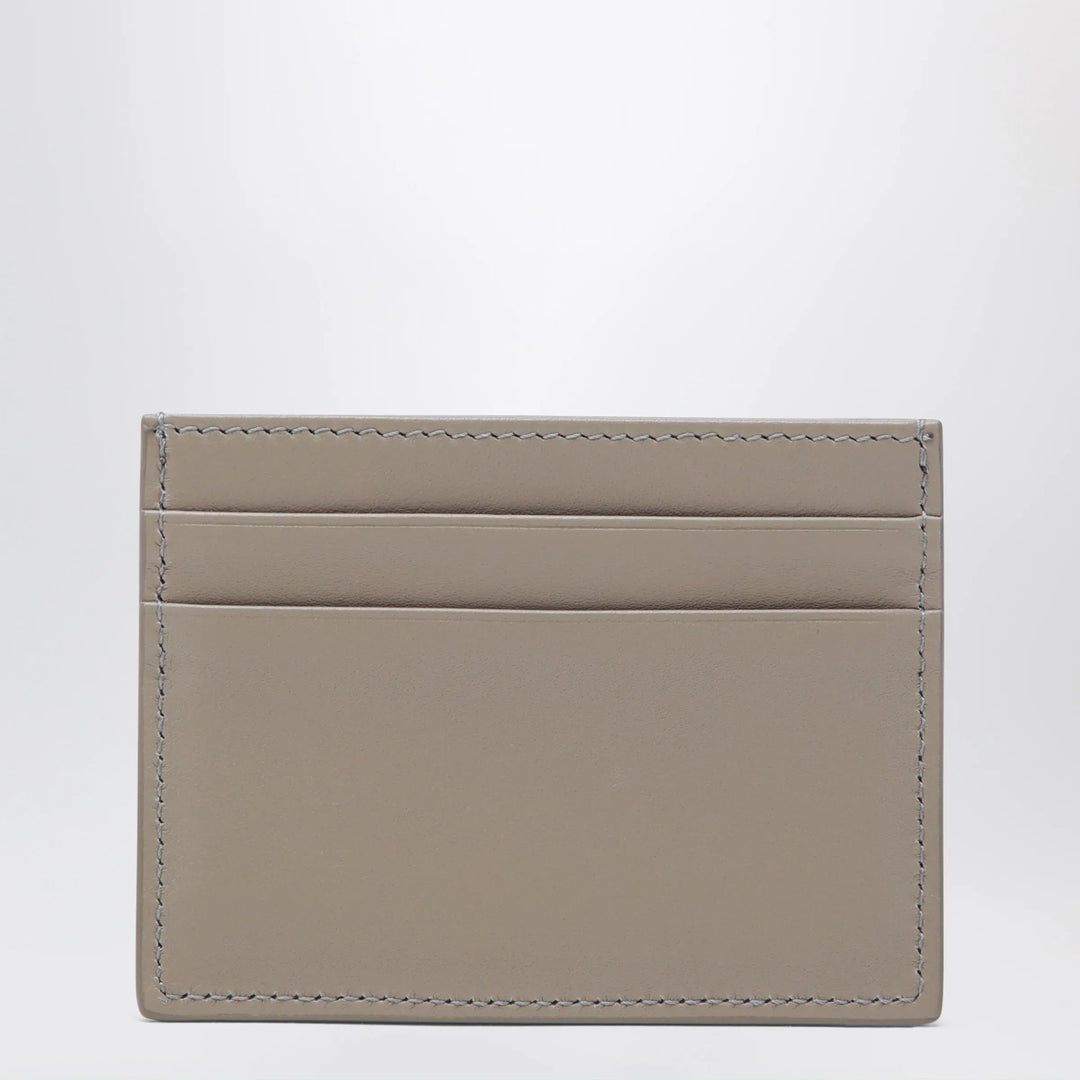 Dolce&amp;Gabbana - Taupe leather card holder with logo plaque Brand Apparel &amp; Accessories
