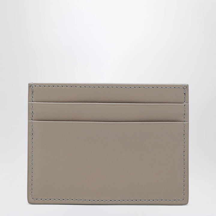 Dolce&amp;Gabbana - Taupe leather card holder with logo plaque Brand Apparel &amp; Accessories
