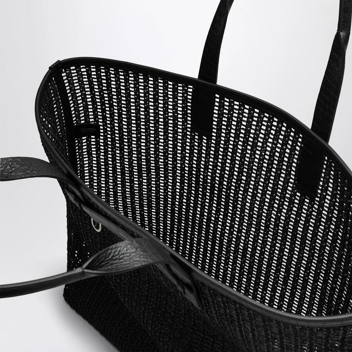 Dolce&amp;Gabbana - Adamo Shopping Bag in black woven mesh