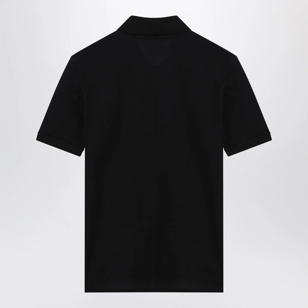 Givenchy - Dark blue polo shirt with logo embroidery