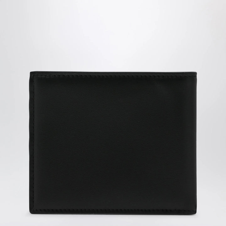 Dolce&amp;Gabbana - Black bi-fold wallet with embossed logo