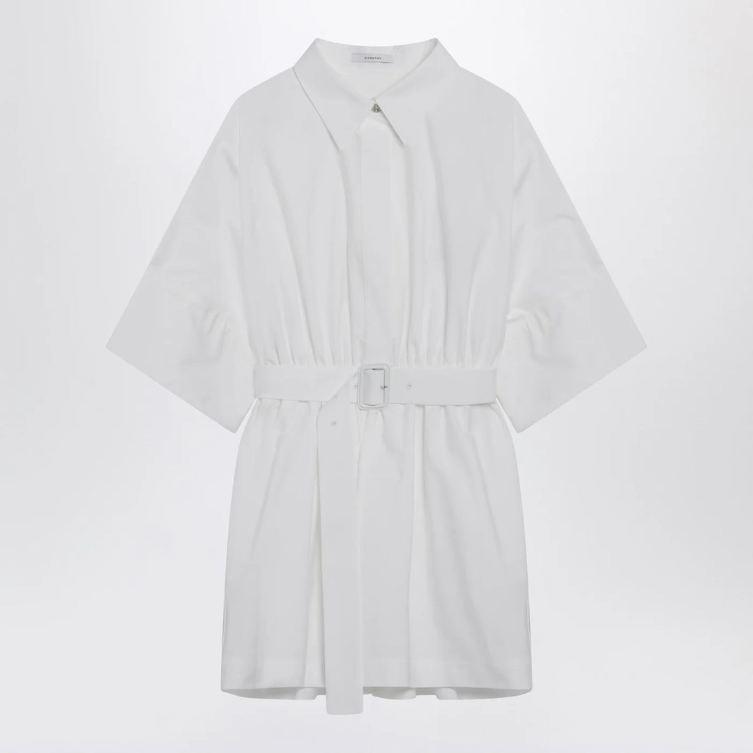 Givenchy - Mini chemisier dress in white poplin