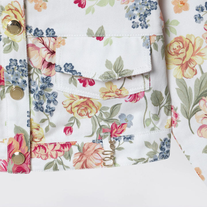 Chloé - Floral-pattern cotton jacket