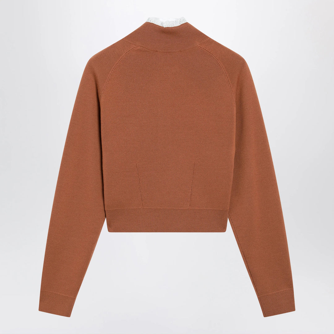 Chloé - Cognac-colored wool sweater