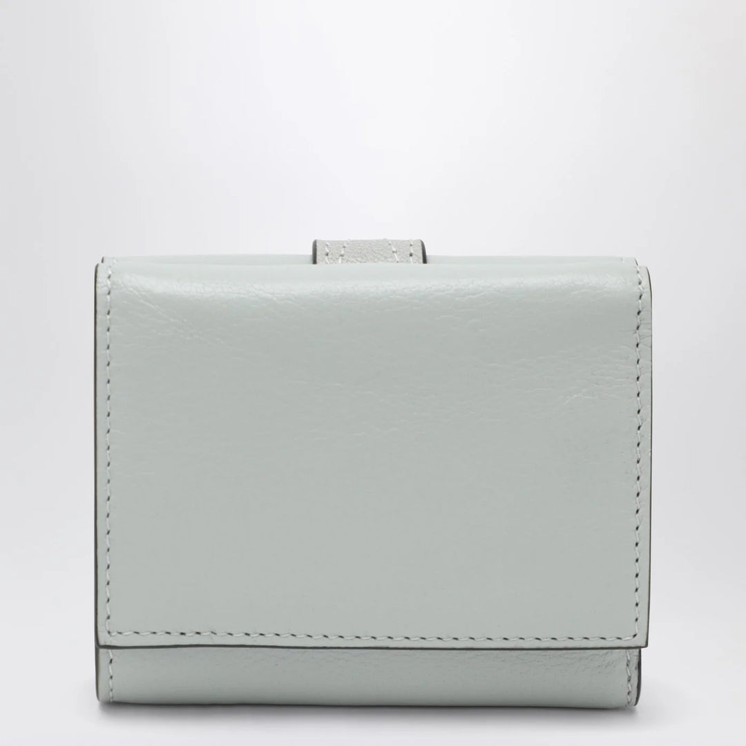 Chloé - Paddington mini trifold wallet in aqua blue leather
