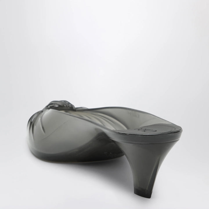 Chloé - Jelly clog mules in transparent TPU, grey