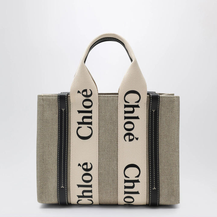 Chloé - Woody little bag in beige canvas