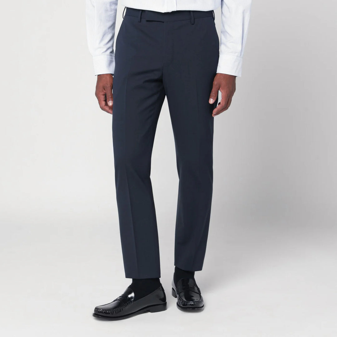 PT Torino - Dieci navy blue trousers