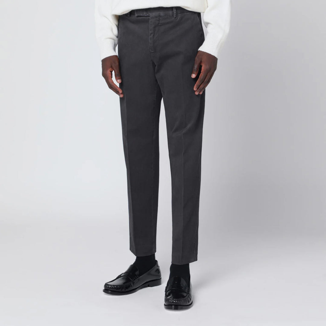 PT Torino - Gray cotton trousers