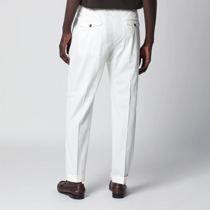 PT Torino - White cotton trousers
