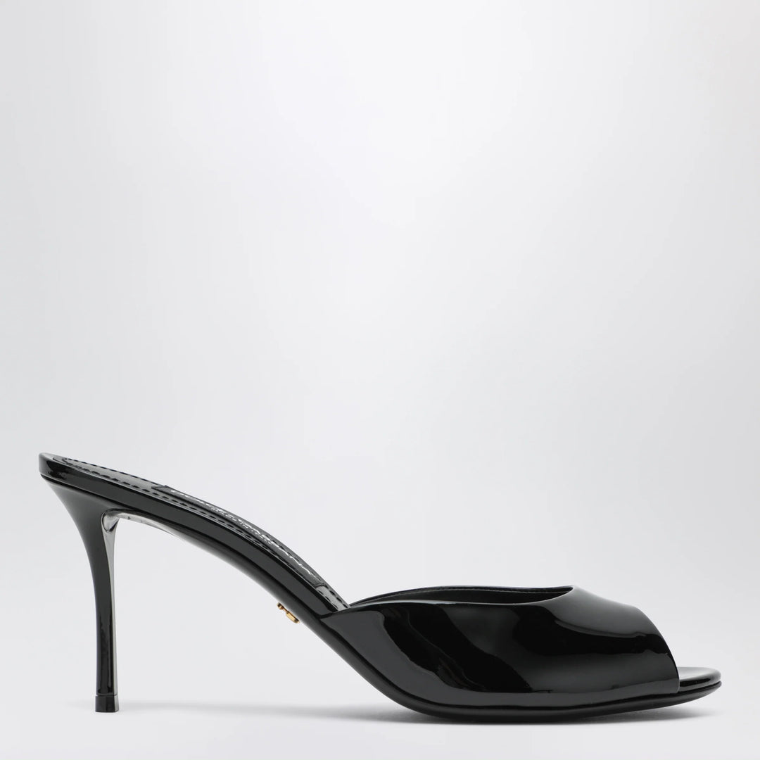 Dolce&amp;Gabbana - Black Keira patent mules