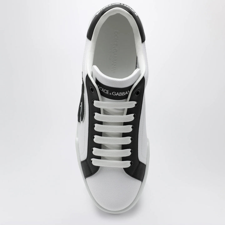 Dolce&amp;Gabbana - Portofino Light Strobel Sneakers in canvas and white/black leather