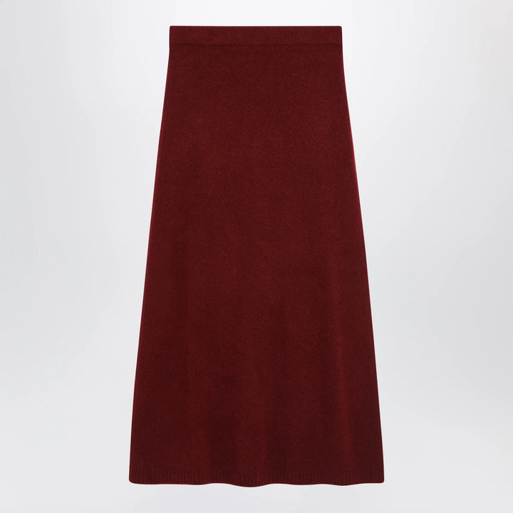 Max Mara - Raspberry skirt in stretch cashmere knit