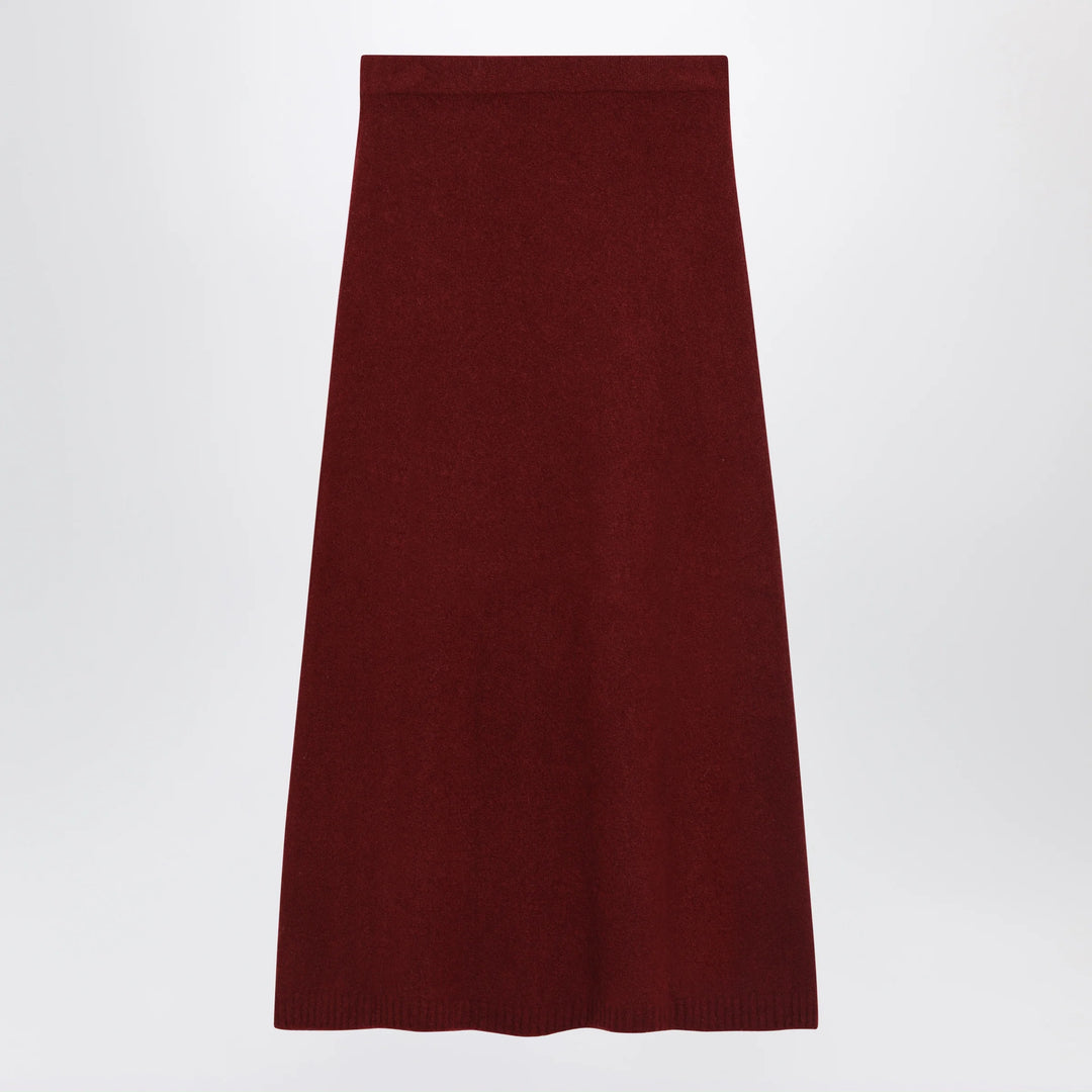 Max Mara - Raspberry skirt in stretch cashmere knit