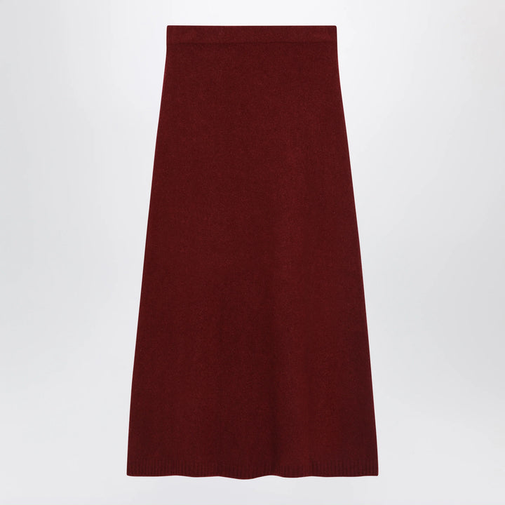 Max Mara - Raspberry skirt in stretch cashmere knit