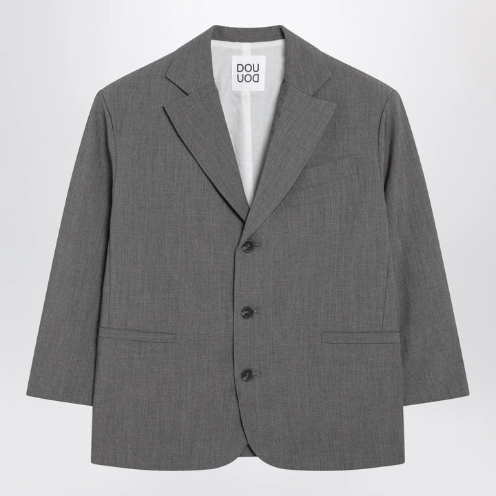Douuod - Grey single-breasted jacket