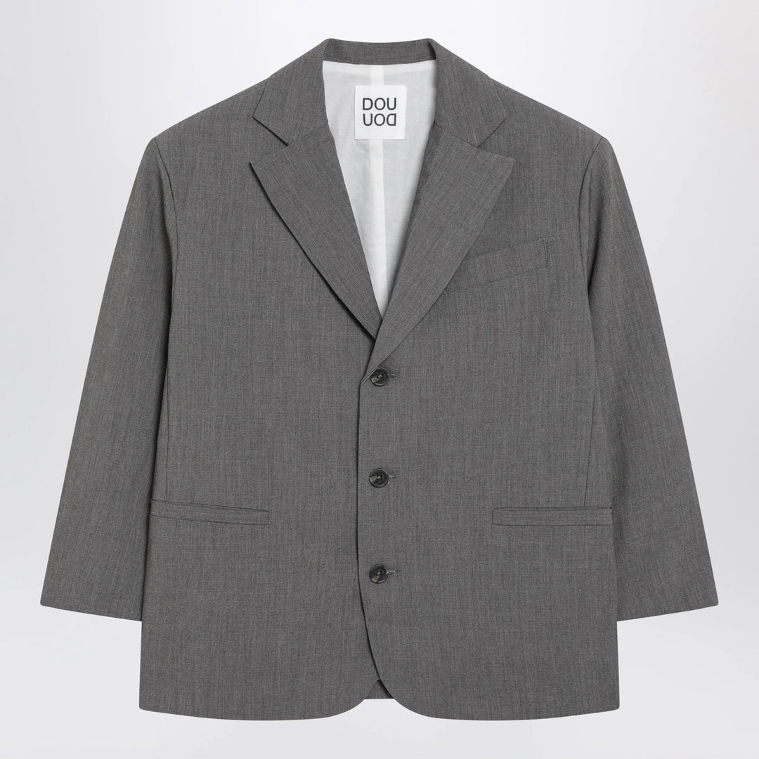 Douuod - Grey single-breasted jacket