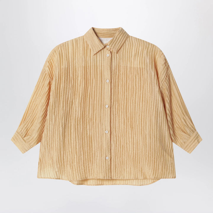Douuod - Ochre yellow shirt with pleats