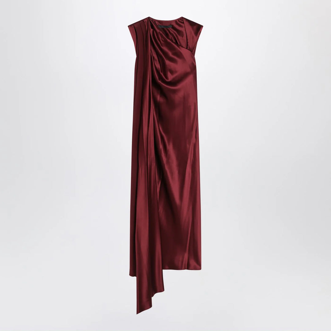 Max Mara Pianoforte - Raspberry cape detail dress
