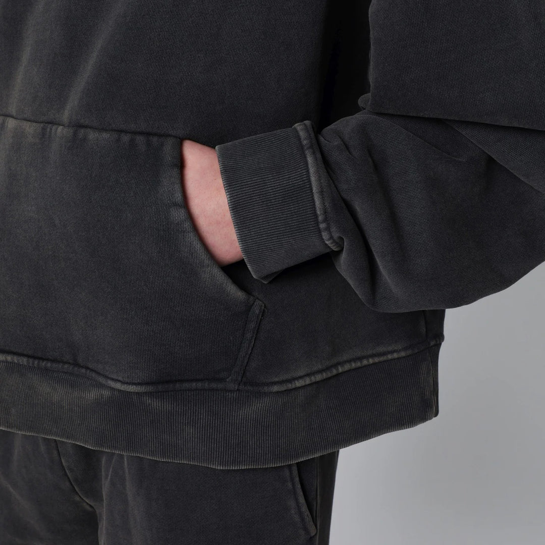 Entire Studios - Washed black cotton sweatshirt