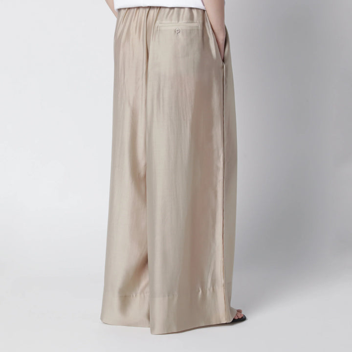 Entire Studios - Vento wide-leg trousers in champagne color