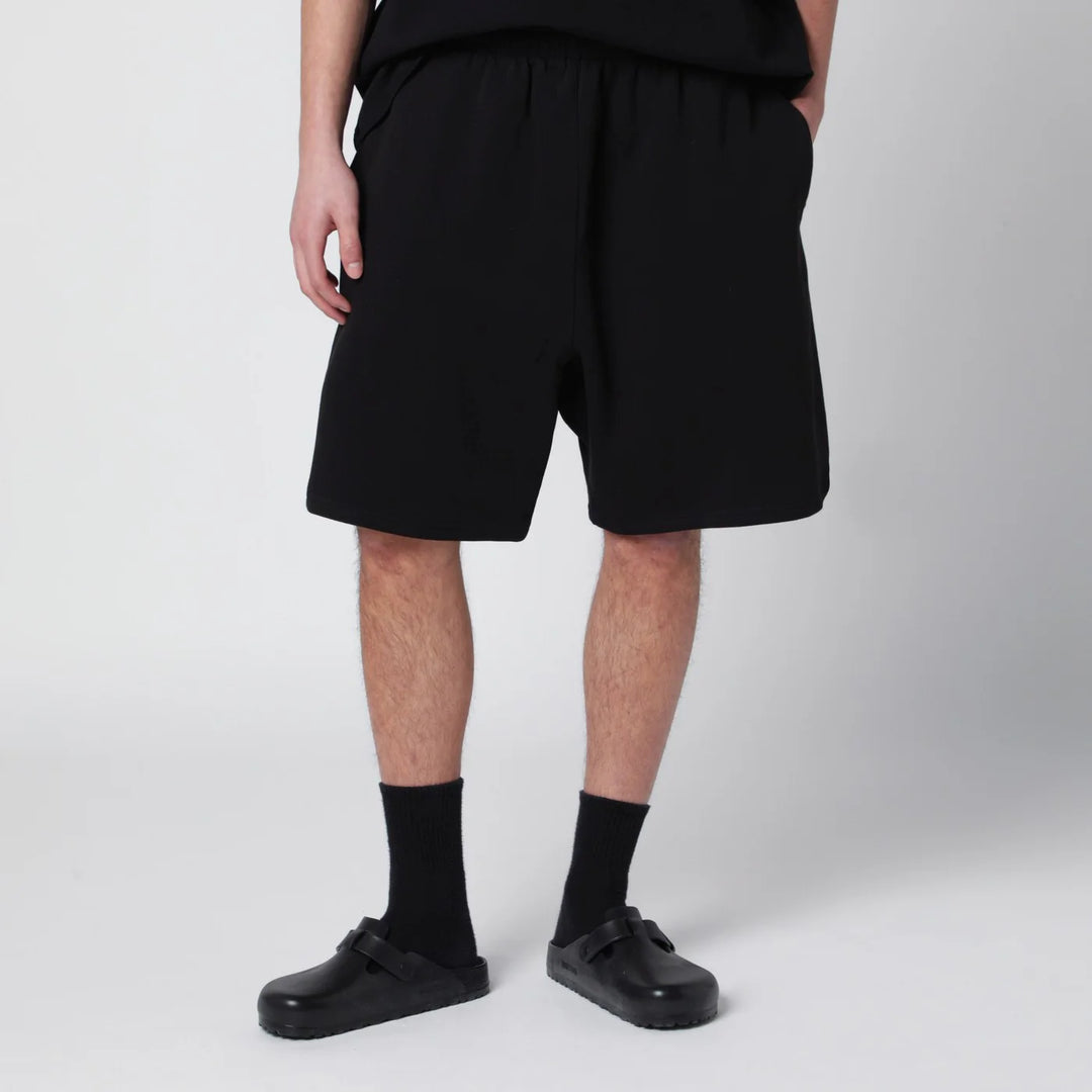 Entire Studios - Black cotton Scuba shorts
