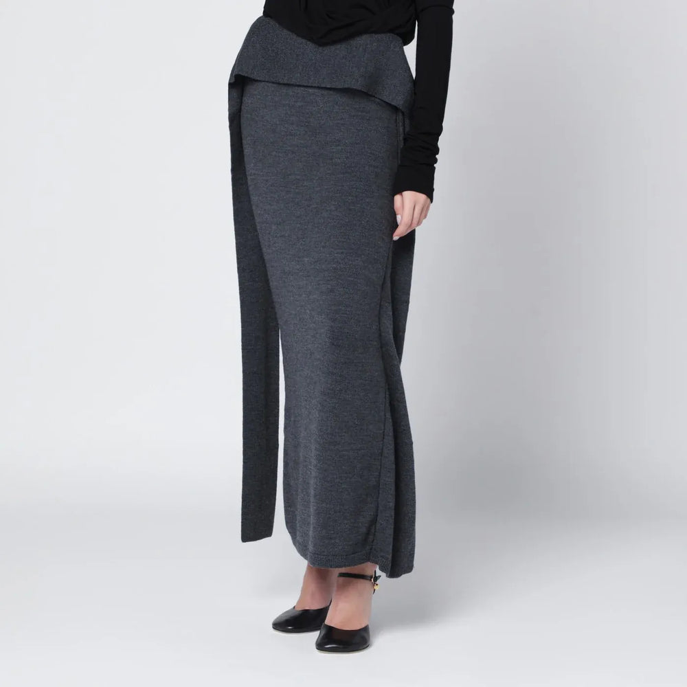 Entire Studios - Long grey wool skirt Brand Skirts M/L