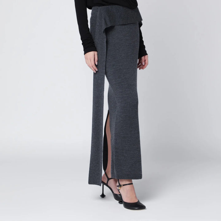 Entire Studios - Long grey wool skirt