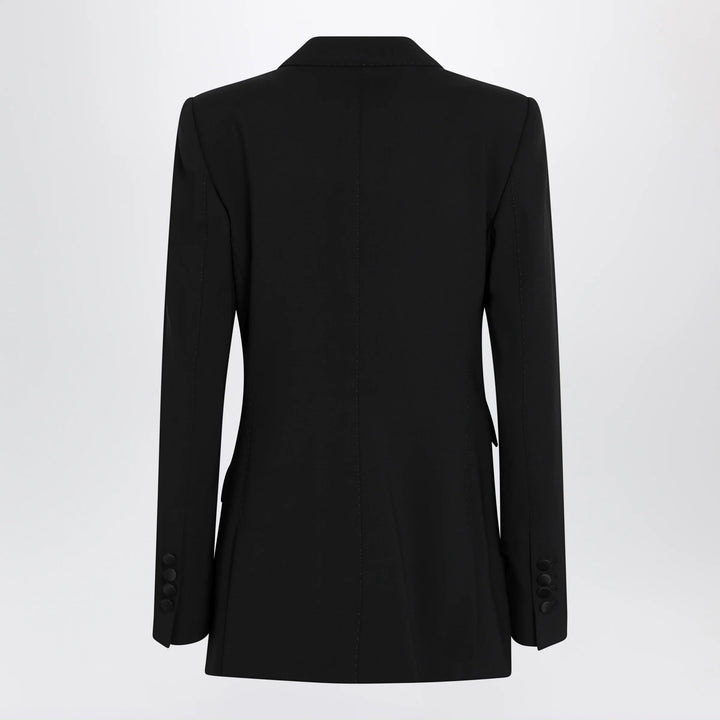 Dolce&amp;Gabbana - Double-breasted virgin wool jacket in black