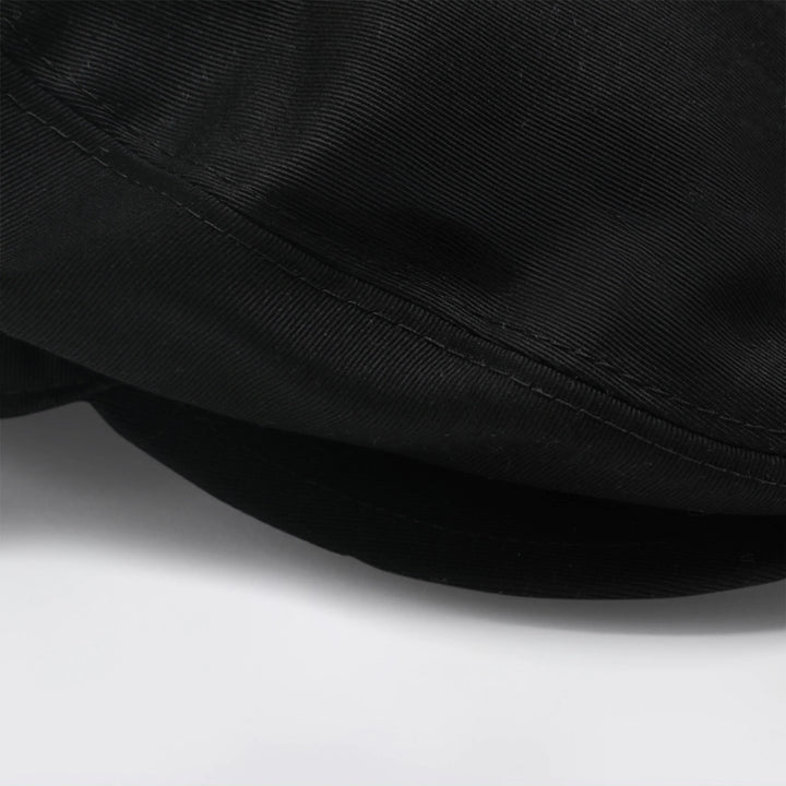 Dolce&amp;Gabbana - Black cotton gabardine flat cap