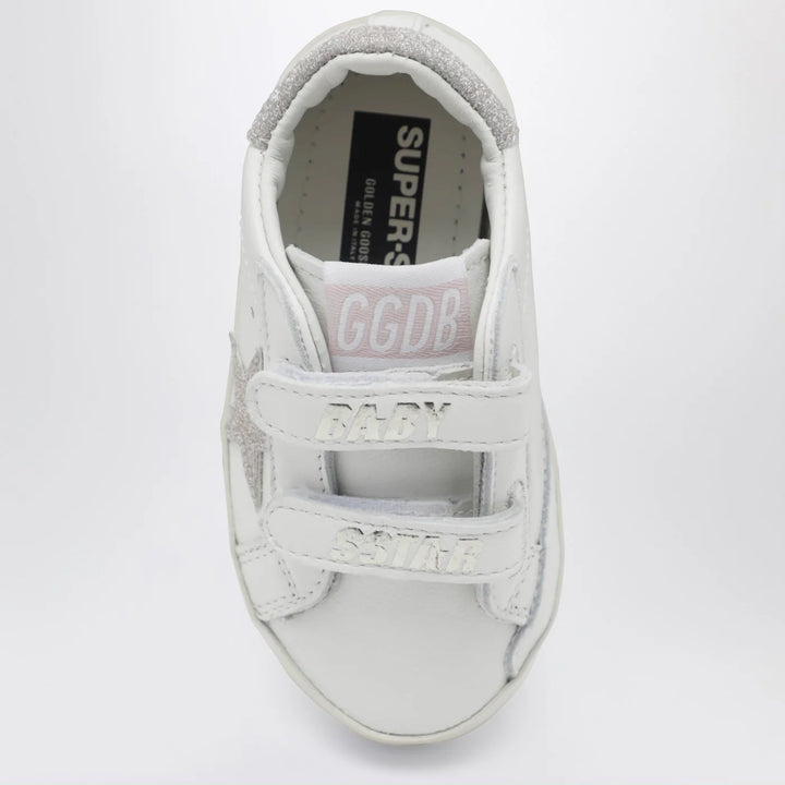 Golden Goose - Baby Old School Sneakers in white/platinum
