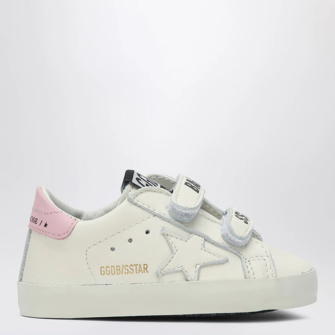Golden Goose - Set Sneaker Baby School white/pink with socks